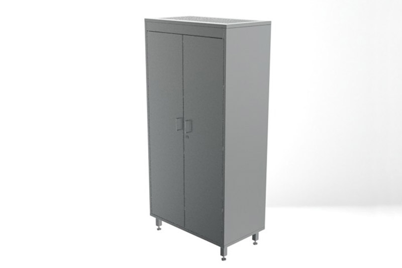 Reinraum- Edelstahlschrank / Kleiderspind - Möbel