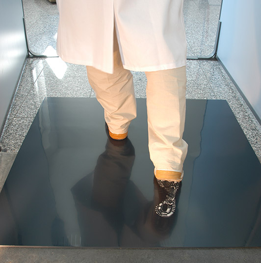 Reinraum-Staubbindematte permanent klebend